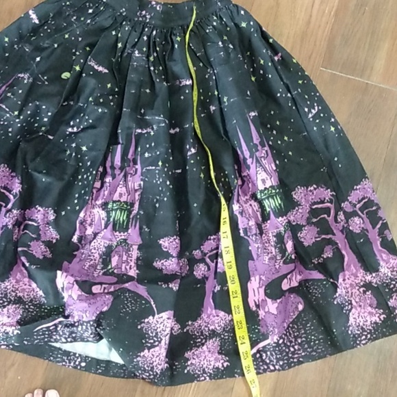 Pinup Couture Skirt XS Disney Villain Evil Castle - Picture 4 of 5